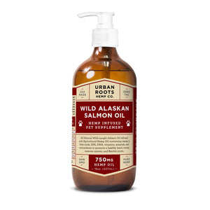 Urban Roots Advanced Care Hemp-Infused Salmon Oil for Pets 750mg
