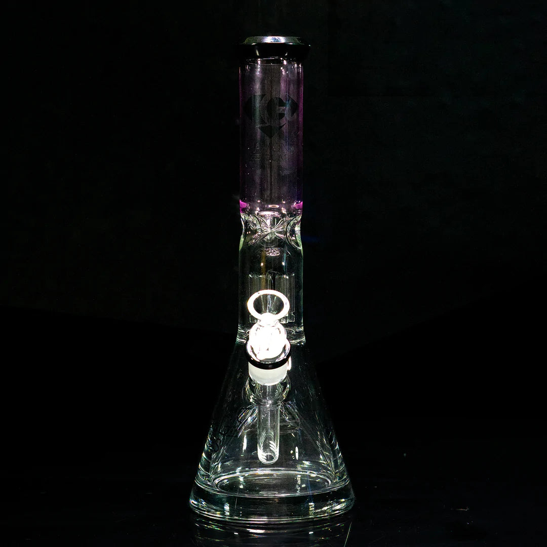 Diamond Glass 12" Beaker with Tree Perc