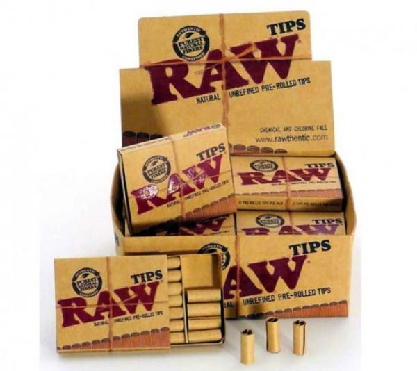 Raw Tips - 949 Unbleached Pre-Rolled 21ct / Pack