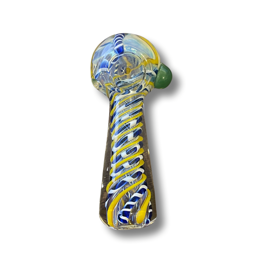 4" Thick Swirl Mix Hand Pipe