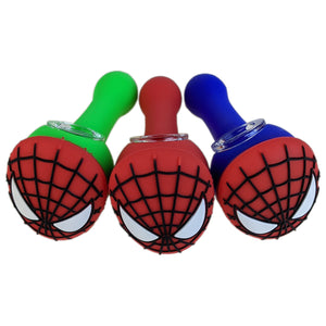 5" Silicone Spiderguy Hand Pipe - Blue