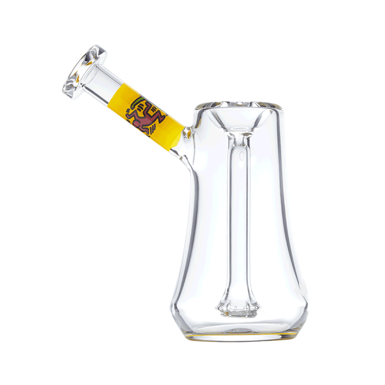 K. Haring Glass Bubbler - Black and White