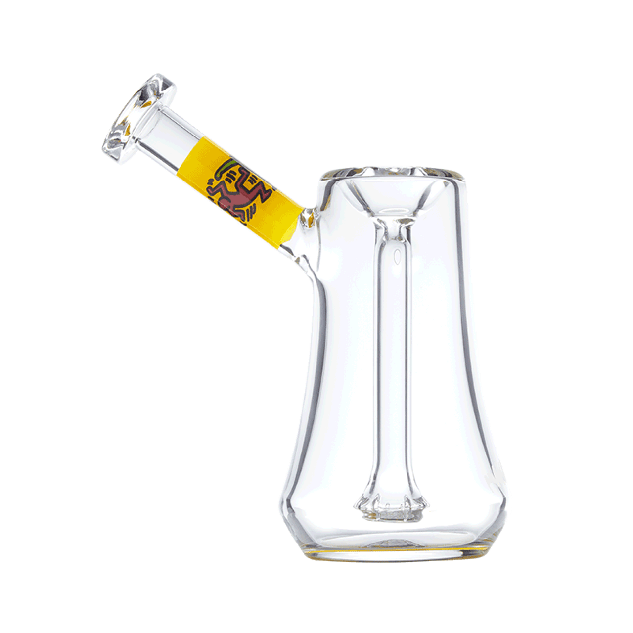K. Haring Glass Bubbler - Multi Yellow