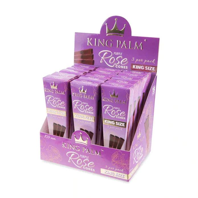 King Palm Purple Rose Cones King Size 3pk