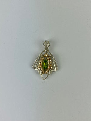 Jason Burruss Medium Single Gem Pendant Peridot