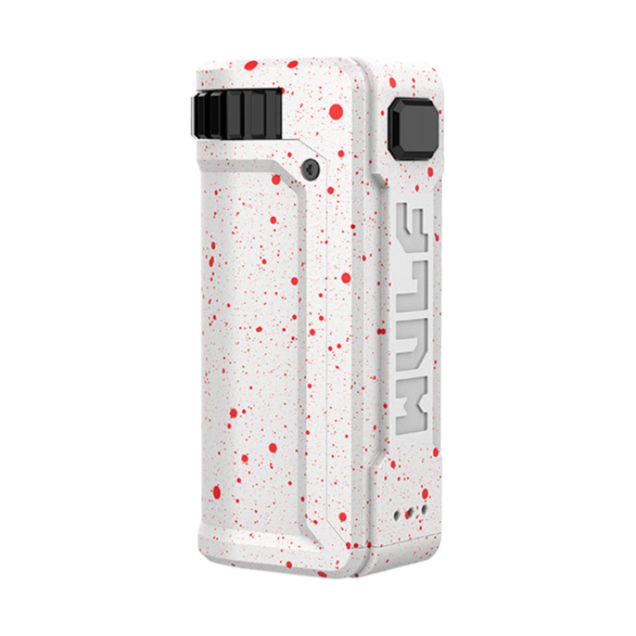 Wulf Mods UNI S 400mAh Variable Voltage Carto Battery Mod - White Red Splatter