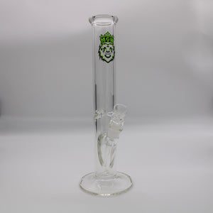 15” straight tube with diffused downstem -7 mm thick - Green