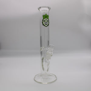 15” straight tube with diffused downstem -7 mm thick - Green