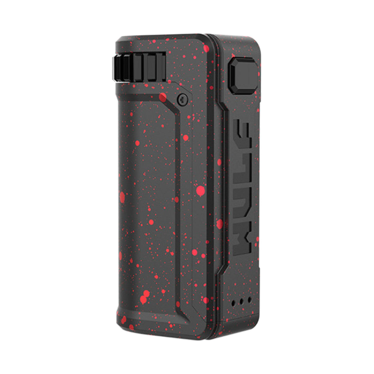 Wulf Mods UNI S 400mAh Variable Voltage Carto Battery Mod - Black Red Splatter