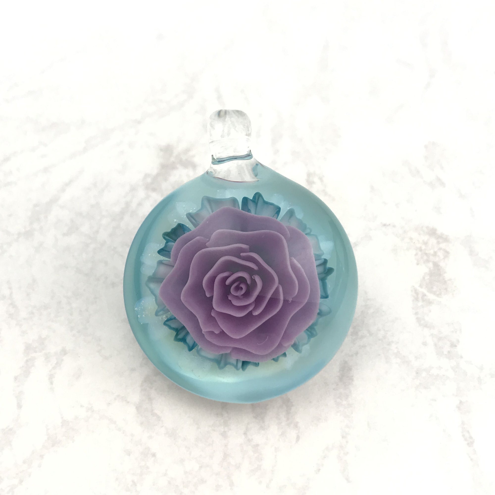 Yuka Glassart Flower Pendant 4