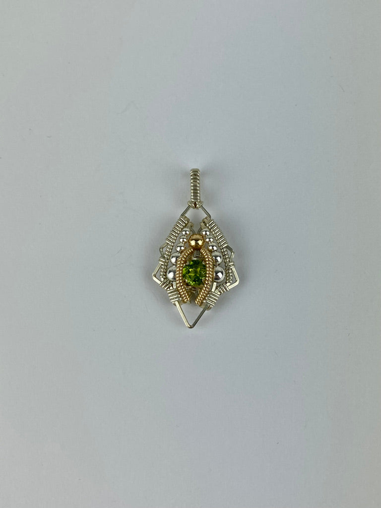 Jason Burruss Mini Single Gem Pendant Peridot