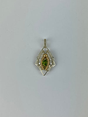 Jason Burruss Mini Single Gem Pendant Peridot