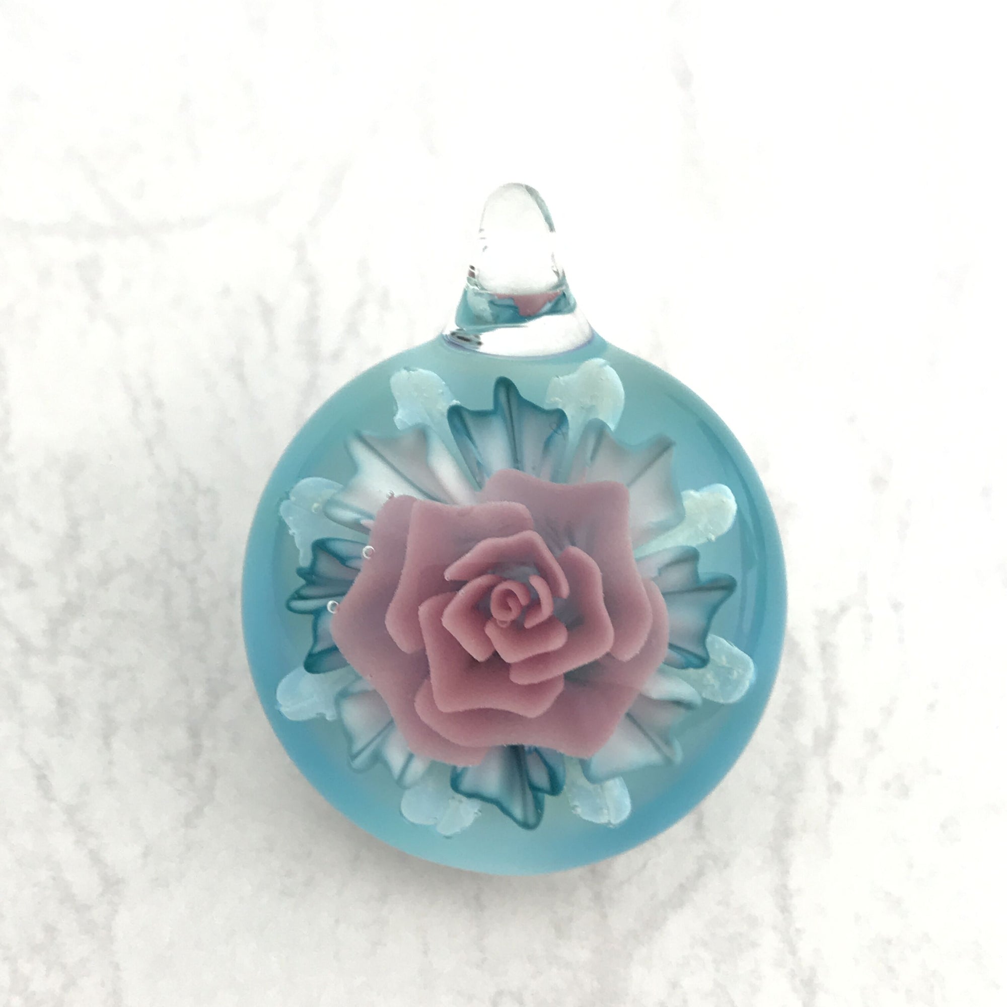 Yuka Glassart Flower Pendant 5