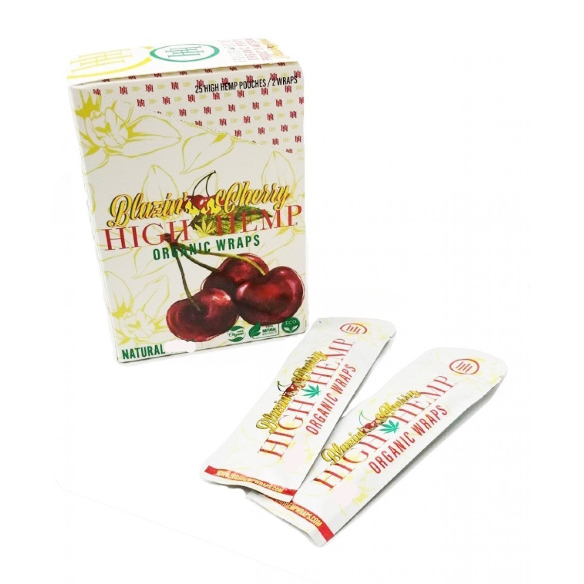 High Hemp Wraps - Cherry / 2-Pack