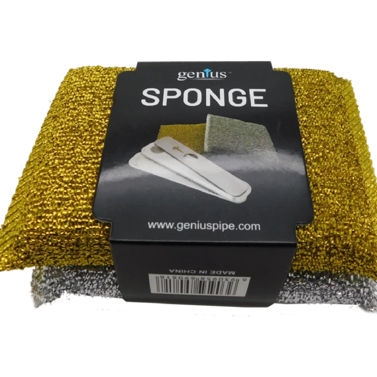 Genius Soft Metallic Mesh Sponge 2ct