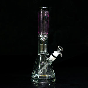 Diamond Glass 12" Beaker with Tree Perc