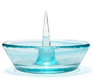 Debowler Glass Ashtray - Aqua