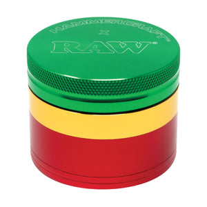 RAW® x Hammercraft 4 Part Grinder - Rasta / 2.2"