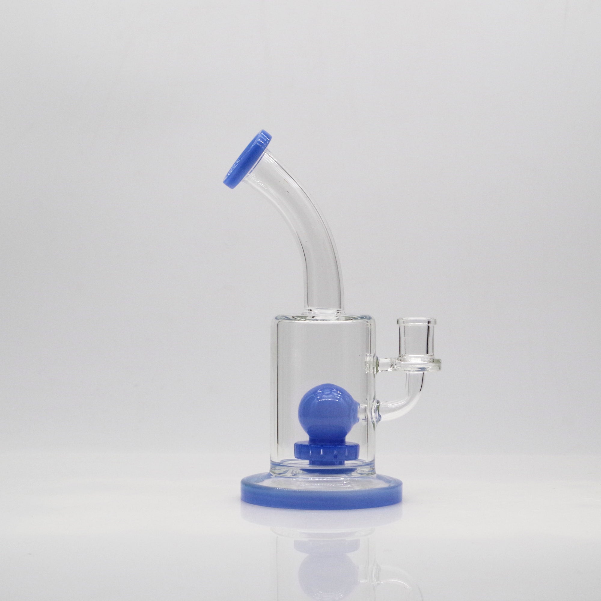 Banger Hanger with Internal Ball and Perc (Online Only) - Solid Blue