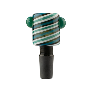 14mm Swirly Candy Cane Bowl (ONLINE ONLY) - blue