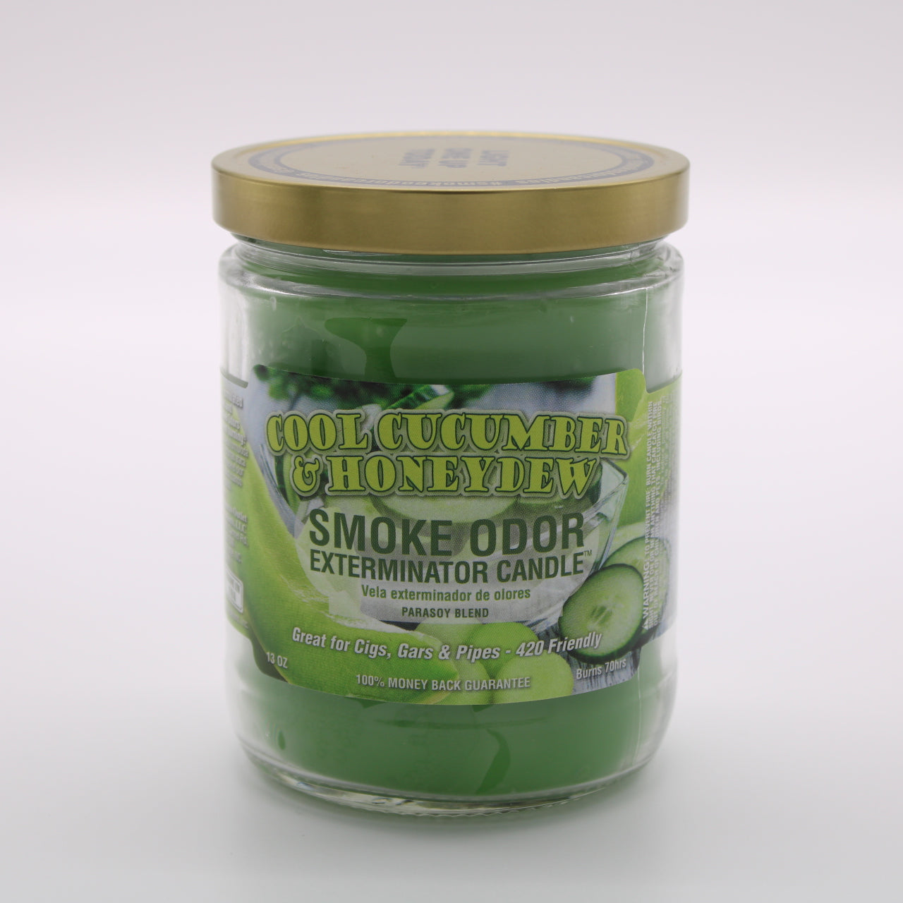 Smoke Odor Exterminator Candle - Honeydew Melon - Cool Cucumber & Honeydew