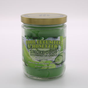 Smoke Odor Exterminator Candle - Honeydew Melon - Cool Cucumber & Honeydew