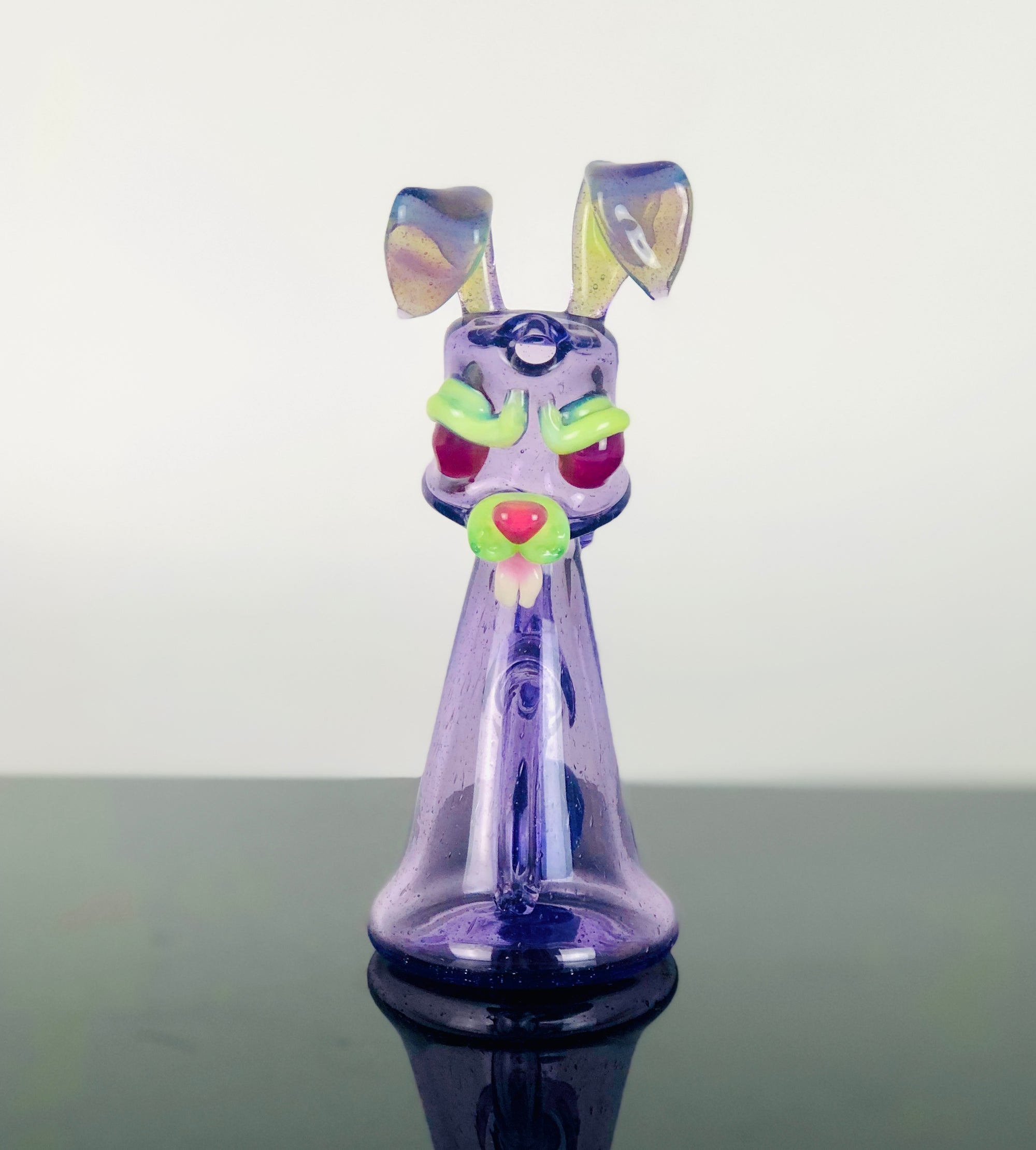 Purple Lollipop Bunny Rig Lofty Glass
