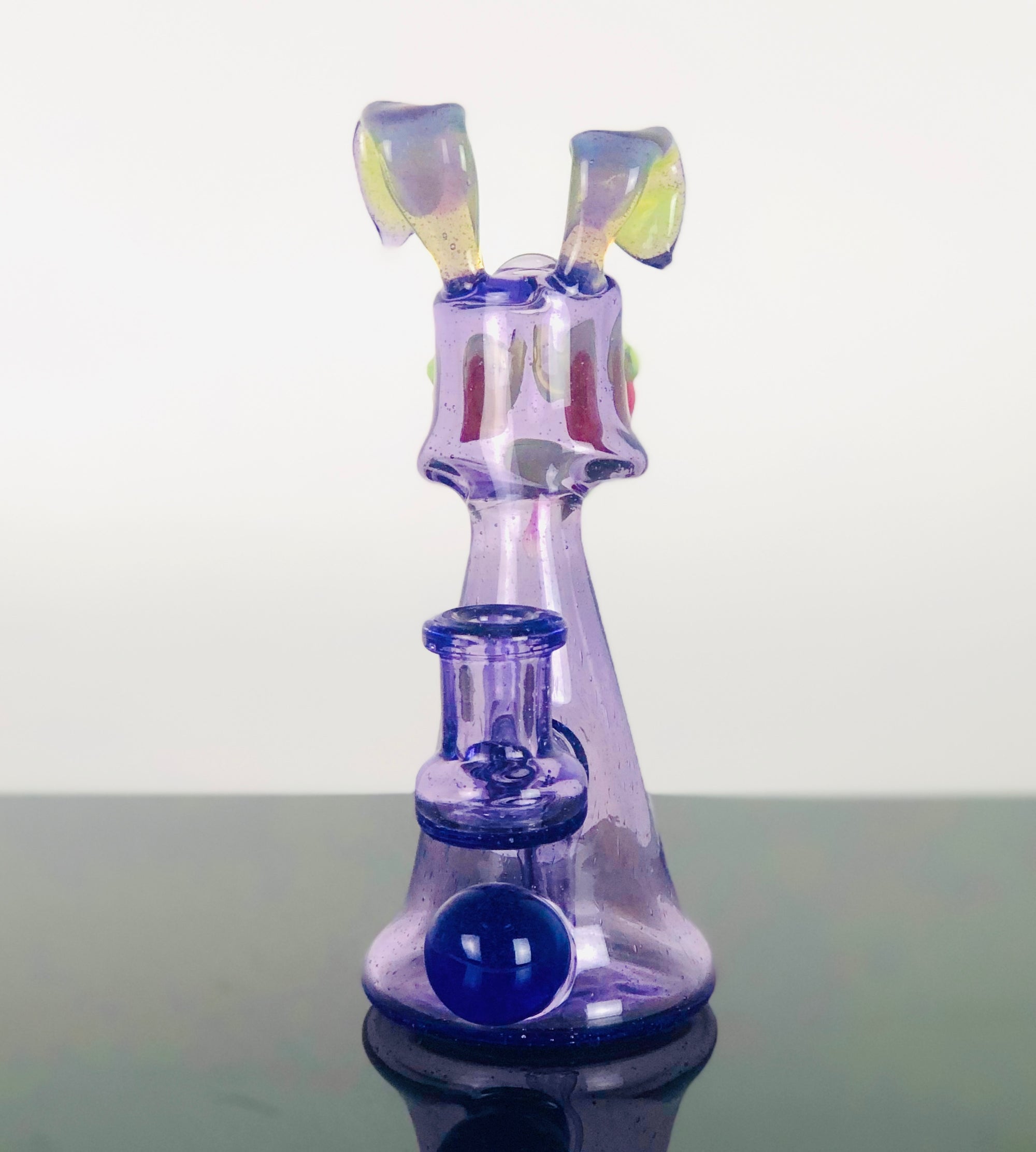 Purple Lollipop Bunny Rig Lofty Glass