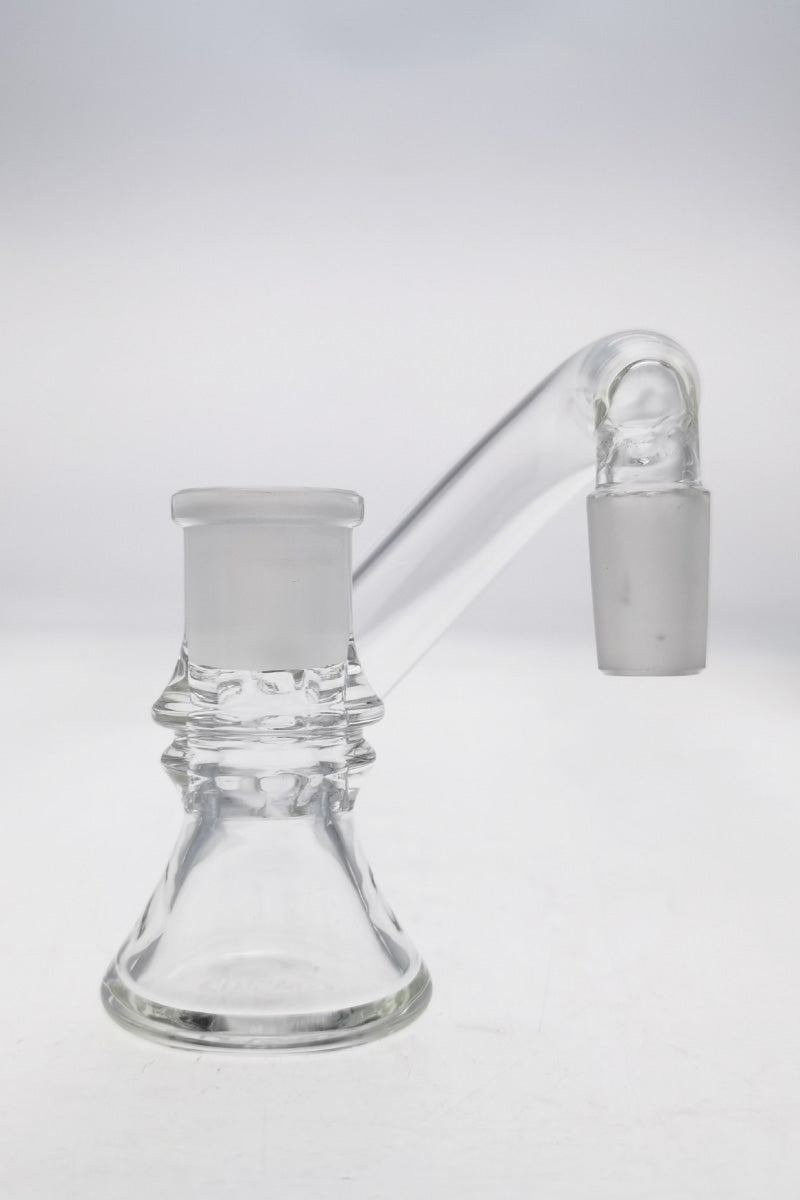 TAG - Non-Diffusing Ash Catcher (ONLINE ONLY) - (18MM Male to 18MM Female) Wavy Laser Engraved Logo - Clear .05