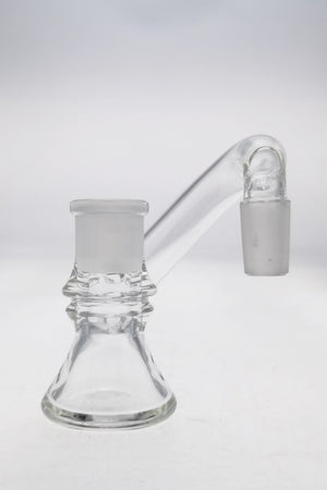 TAG - Non-Diffusing Ash Catcher (ONLINE ONLY) - (18MM Male to 18MM Female) Wavy Laser Engraved Logo - Clear .05