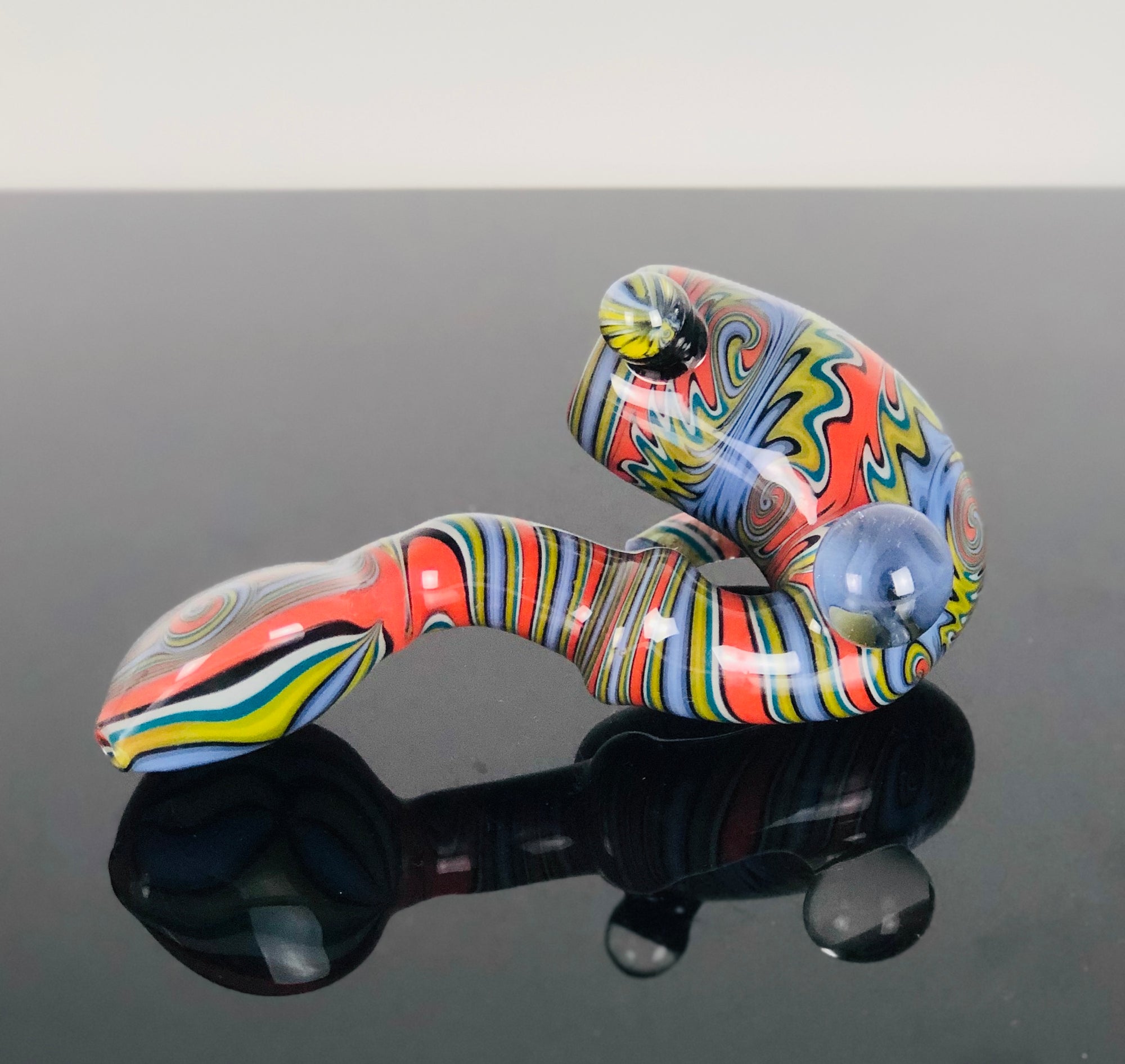 Mass Pipes Heady Worked Red and Purple Sherlock