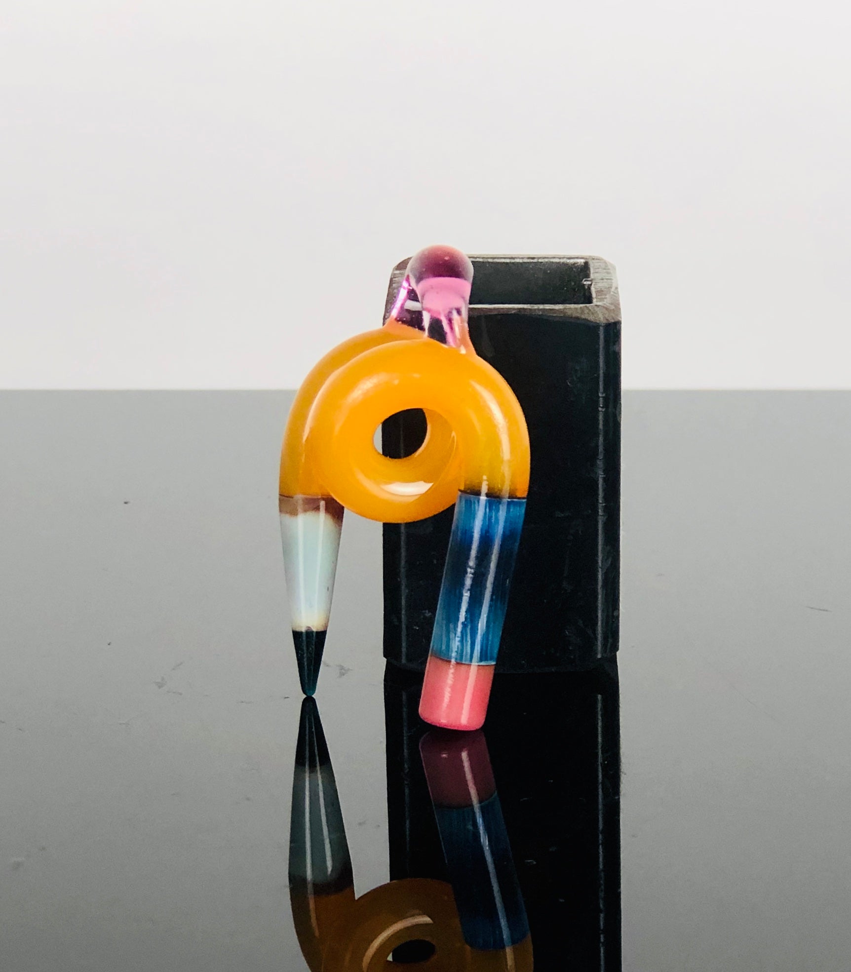 Sherbet CFL Pigtail Pencil Pendant - Yellow