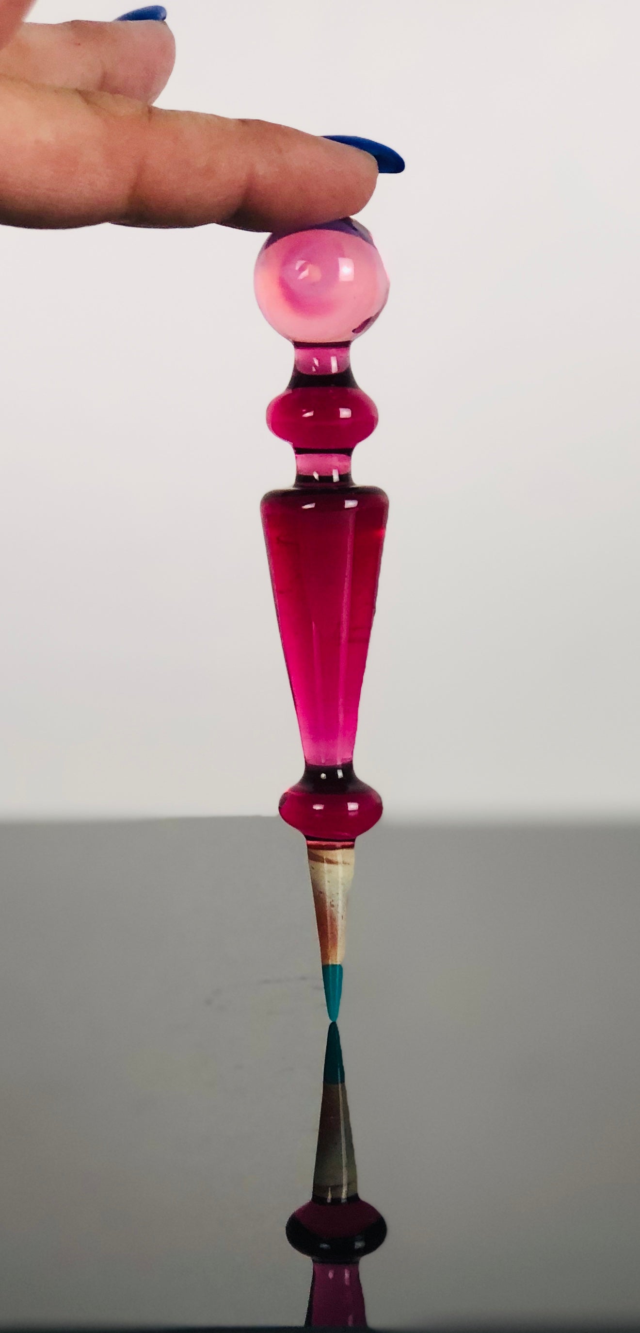 Sherbet Short Tool w/Marble - Gold Ruby