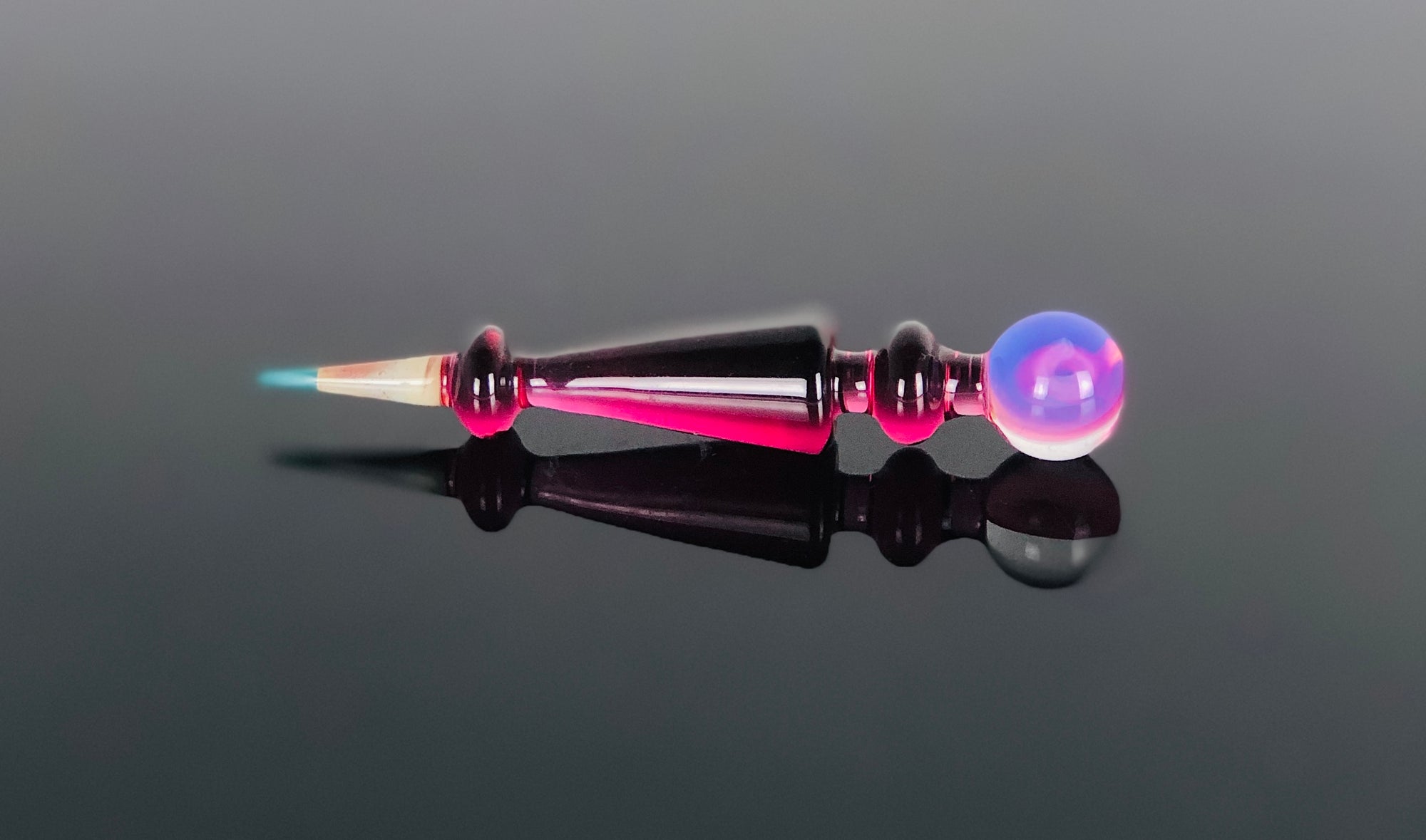 Sherbet Short Tool w/Marble - Gold Ruby