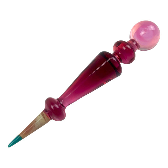 Sherbet Short Tool w/Marble - Gold Ruby