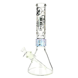 HALO SPACED OUT BEAKER SINGLE STACK (ONLINE ONLY) - Tie-Dye/Clear