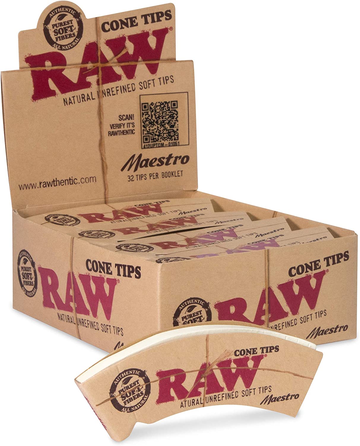 Raw Tips - Maestro Roll-UP Cone 32ct / Pack
