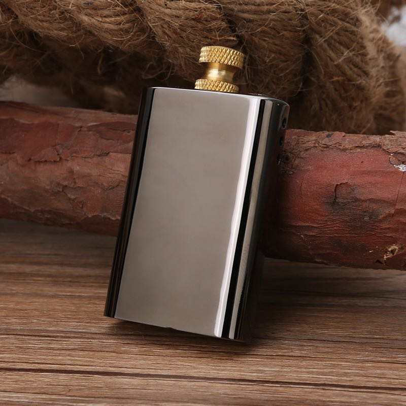 Engravable Vintage Pull Strike Lighter - Black
