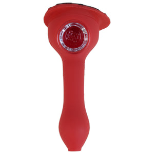 5" Silicone Spiderguy Hand Pipe - Red