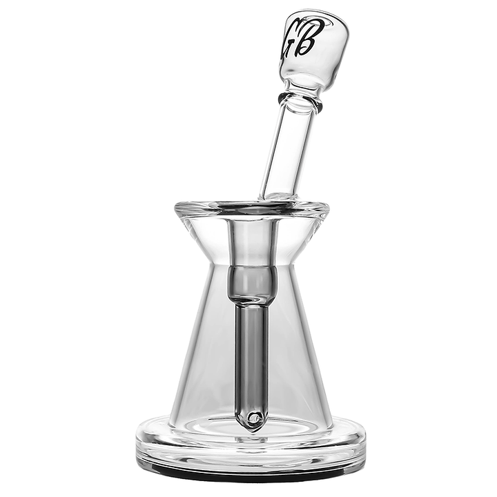 Green Bear Hour Glass Bubbler - Smoke