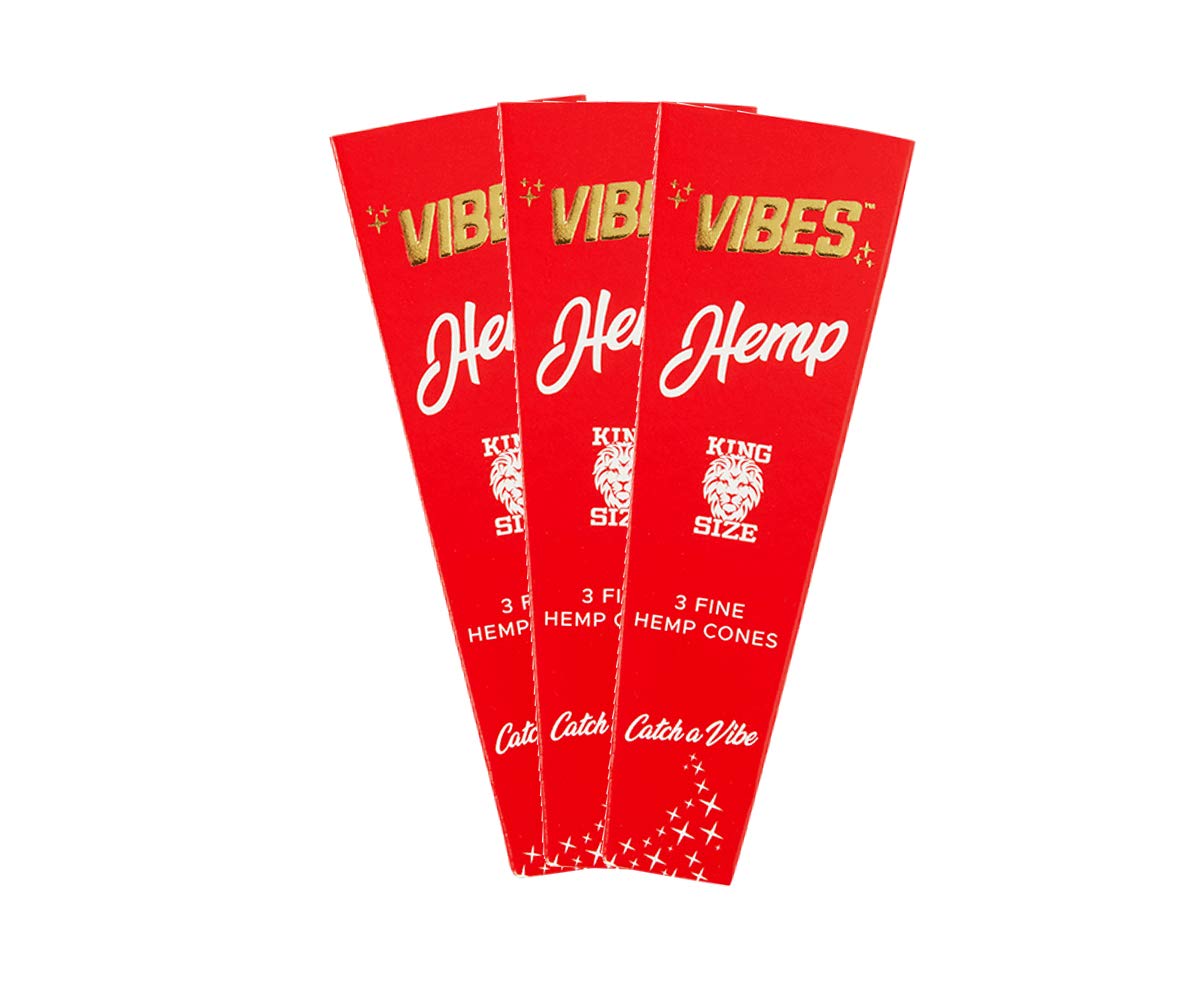 Vibes Cones - Hemp / King Size 3 Pack