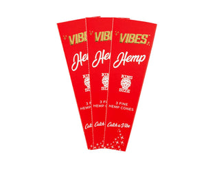 Vibes Cones - Hemp / King Size 3 Pack