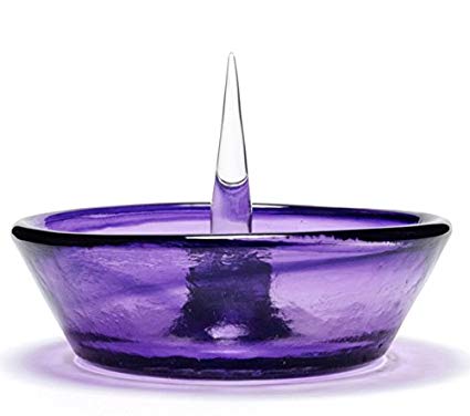 Debowler Glass Ashtray - Aqua