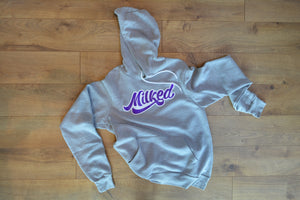 Milked Classic Purple Logo Hoodie - Large