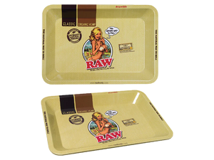 Raw Metal Rolling Tray Mini - Girl