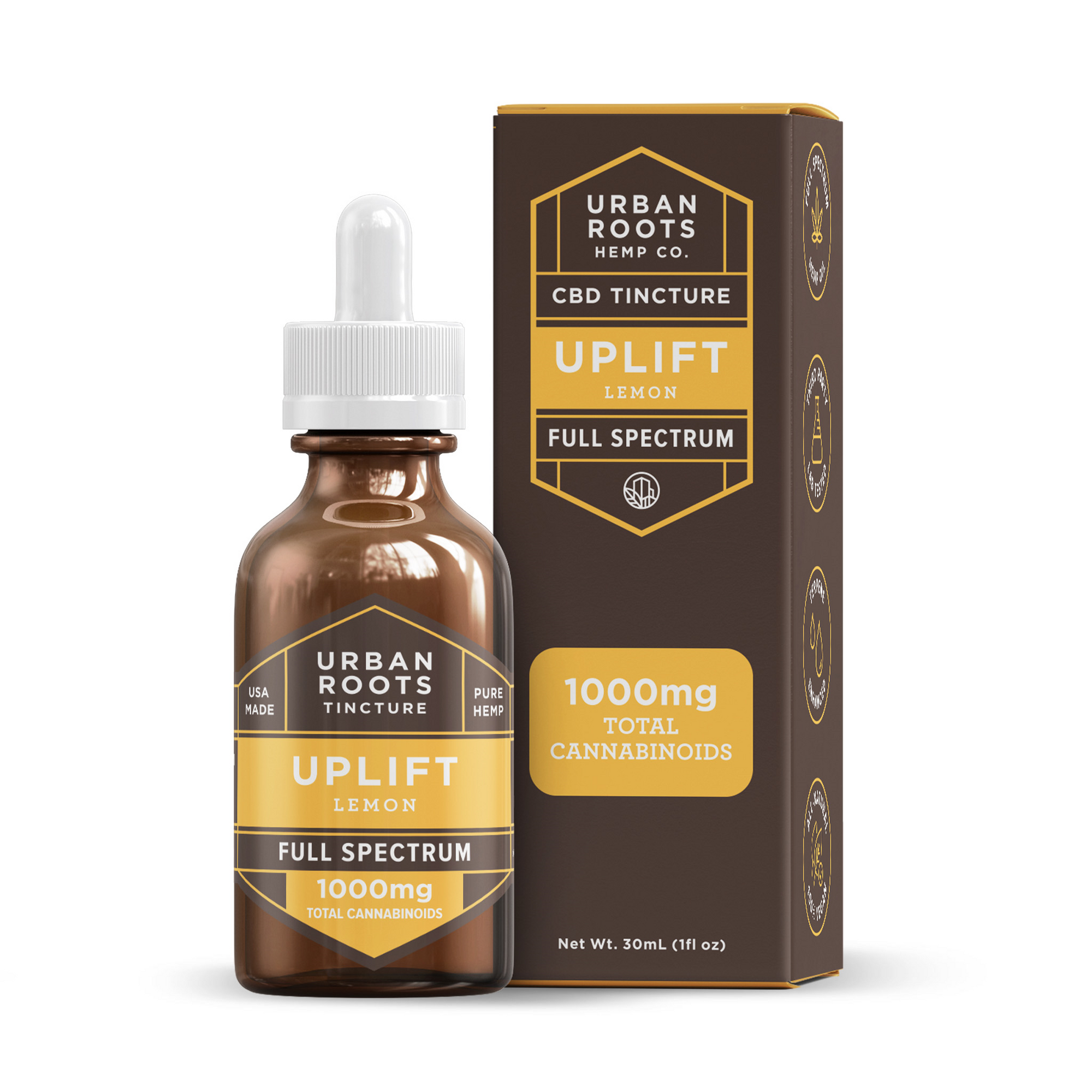 Urban Roots Full Spectrum CBD Tincture - Uplift/Lemon / 1000mg