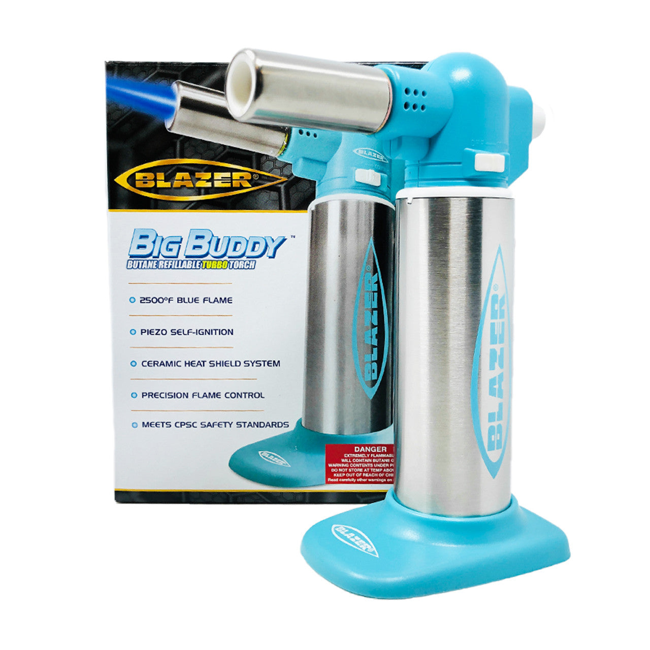 Blazer Torch Big Buddy - Teal & Stainless