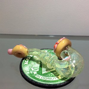 KGB Glass Strawberry Crushed Opal Sherlock UV