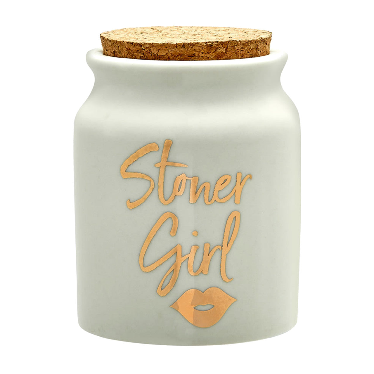 Roast & Toast Stash Jars - Stoner Girl White