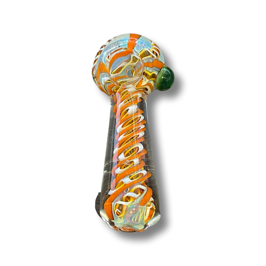 4" Thick Swirl Mix Hand Pipe